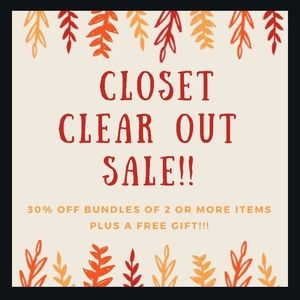 CLOSET CLEAR OUT!!